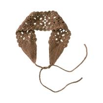 Lenço De Cabelo Tricotado Em Cor Sólida Para Mulheres, Acessórios De Cabelo Vintage Boêmio Para