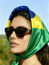 Lenço de cetim cabelo headpieces gringa verão bandana moda Tamanho:50x50