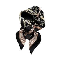 Lenço De Cetim Com Estampa Floral Vintage Para Mulheres, Fino E Versátil, Para Cabelo E Bolsas, Lenço De Cetim Com Estampa Floral Vintage Para Mulheres, Fino E Versátil, Para Cabelo E Bolsas,