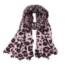 Lenço de espessamento de outono/inverno, senhoras faux cashmere leopardo - Wokex