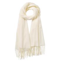Lenço de Inverno Clothirily - Cachecol Fashion com Toque de Cashmere - Branco