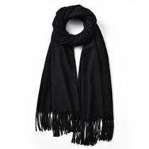 Lenço de Inverno Clothirily - Cachecol Fashion com Toque de Cashmere - Preto