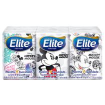 Lenço de Papel Elite Kids Disney Mickey Mouse Folha Dupla Desenhos Sortidos 6 Pacotes com 8 Folhas cada