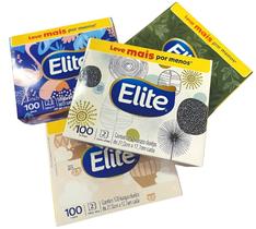 Lenço de Papel Folha Dupla Elite - 100 Unidades