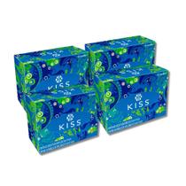 Lenço De Papel Kiss Folha Dupla 4 Caixas 100 Em Cada