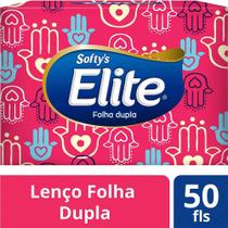 Lenço de Papel Softys Elite Folha Dupla com 50 unidades