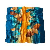 Lenço de primavera feminino design de luxo material de poliéster lenço suave xale macio praia