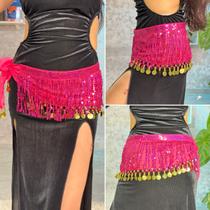 Lenço de Quadril Paetês Dança do Ventre/Cigana LQL114