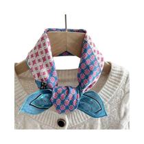 Lenço De Seda Boêmio Feminino Primavera Verão Pequeno Quadrado Estampa Floral Amigável À Pele Lenço De Seda Boêmio Feminino Primavera Verão Pequeno Quadrado Estampa Floral Amigável À Pele