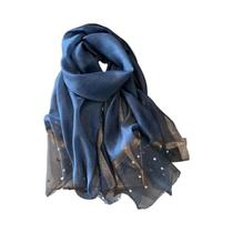 Lenço De Seda E Linho Luxuoso Para Mulheres, Liso E Sólido, Moda De Verão, Bandana Hijab 2023