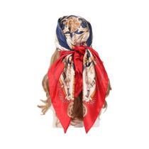 Lenço De Seda Feminino 90x90cm, Quatro Estações, Hijab, Bandana, Envoltório De Cabelo, Foulard