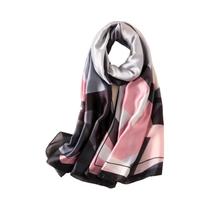 Lenço de Seda Feminino Luxo - Macio, Suave, 85x180cm - Ideal para Praia