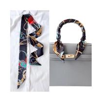 Lenço De Seda Fino Feminino 90cm X 4cm, Fita Longa Para Cabelo, Lenço De Pescoço, Laço Para Alça De