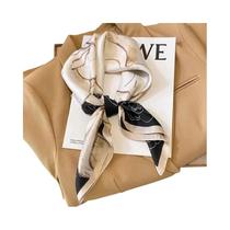 Lenço de Seda Luxo Feminino - Hijab, Bandana e Envoltório de Cetim