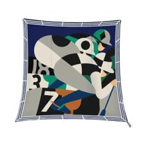 Lenço De Seda Luxuoso 90x90CM, Bandana Quadrada De Moda Para Quatro Estações, Estampa Em Twill, Xale