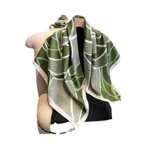 Lenço De Seda Luxuoso De 90cm Para Mulheres, Protetor Solar, Foulard, Xale, Hijab, Envolvimento De Lenço De Seda Luxuoso De 90cm Para Mulheres, Protetor Solar, Foulard, Xale, Hijab, Envolvimento De