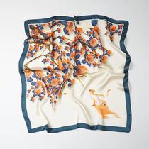 Lenço De Seda Luxuoso Feminino 70x70cm Quadrado, Elegante E Moderno, Para Pescoço E Decoração Lenço De Seda Luxuoso Feminino 70x70cm Quadrado, Elegante E Moderno, Para Pescoço E Decoração