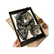 Lenço De Seda Luxuoso Feminino De Verão Com Estampa De Cavalo, Fino E Estreito, Para Pescoço, Bolsa,