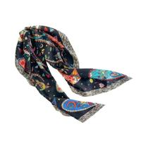 Lenço De Seda Luxuoso Para Mulheres Com Estampa De Árvore Do Amor, 90 Cm, Lenço De Twill, Hijab,