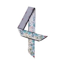 Lenço De Seda Pequeno Feminino Versátil Dupla Camada Dupla Face Com Laço, Da Série Tarô