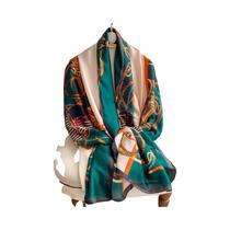 Lenço De Seda Vintage Feminino 180x90cm, Acessórios De Moda Para Cabelo, Hijab, Bandana Para Todas Lenço De Seda Vintage Feminino 180x90cm, Acessórios De Moda Para Cabelo, Hijab, Bandana Para Todas