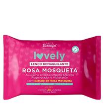Lenço Demaquilante Lovely Rosa Mosqueta - Face Beautiful Limpeza Facial Prática e Hidratação intensa