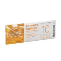 Lenço Depilatorio 100% Fibra C/ 10UN - Depilflax Lenço Depilatorio 100% Fibra C/ 10UN - Depilflax