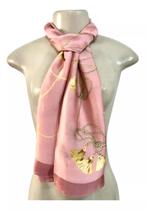 Lenço Echarpe Feminino De Cetim De Seda Grande Retangular
