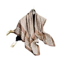 Lenço Elegante De Cetim Para Mulheres 90x90CM, Estampa Luxuosa, Xale Quadrado, Bandana De Proteção Lenço Elegante De Cetim Para Mulheres 90x90CM, Estampa Luxuosa, Xale Quadrado, Bandana De Proteção