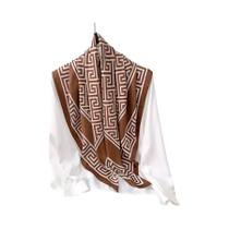 Lenço Elegante De Cetim Para Mulheres 90x90CM Estampa Luxuosa Xale Quadrado Proteção Solar Bandana Lenço Elegante De Cetim Para Mulheres 90x90CM Estampa Luxuosa Xale Quadrado Proteção Solar Bandana