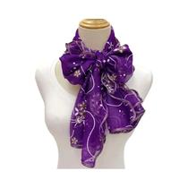 Lenço Elegante De Seda Leve Com Renda Para Mulheres, Hijab 2024, Lenço De Pescoço, Xale, Faixa De