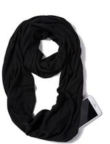 Lenço Elzama Infinity Loop Feminino - Com Bolso Oculto e Cor Sólida Lenço Elzama Infinity Loop Feminino - Com Bolso Oculto e Cor Sólida