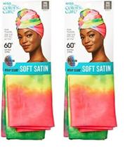 Lenço envolvente KISS COLORS & CARE Soft Satin Tie Dye Fashioning Lenço envolvente KISS COLORS & CARE Soft Satin Tie Dye Fashioning