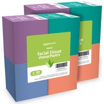 Lenço facial Amazon Basics com loção de 2 camadas (300 unidades x 8) Lenço facial Amazon Basics com loção de 2 camadas (300 unidades x 8)