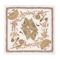 Lenço Feminino Cetim Colorido Estampas Sofisticadas Lenço Feminino Cetim Colorido Estampas Sofisticadas