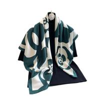 Lenço Feminino Elegante De Cetim Sarjado 90x90CM, Xale Quadrado De Luxo Com Estampa De Camélia, Lenço Feminino Elegante De Cetim Sarjado 90x90CM, Xale Quadrado De Luxo Com Estampa De Camélia,