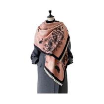 Lenço Feminino Luxuoso De Caxemira Jacquard Inverno Grosso Xale Pashmina De Alta Qualidade