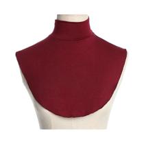 Lenço Hijab De Algodão Modal Macio Com Gola Alta, Cobertura Completa, Colarinho Falso, Lenços E