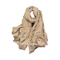 Lenço Hijab Feminino Muçulmano Com Estampa De Letras Em Tencel E Algodão Gaze Para Proteção Solar