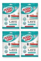 Lenço Lave Sem Manchar Anti Mancha Flash Limp Kit Com 4
