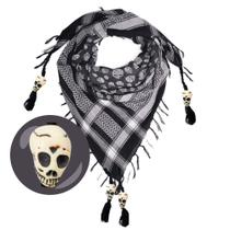 Lenço LOVARZI Skull Shalf Palestinian Shemagh Tactical Cotton