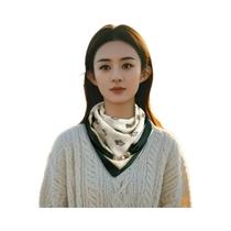 Lenço Magnético De Luxo Para Mulheres Em Algodão E Linho Proteção Para O Pescoço Moda Outono Inverno