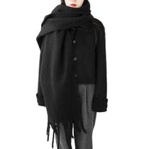 Lenço OUNIYA Premium Chunky Colorido de Cashmere Feel Wool para mulher