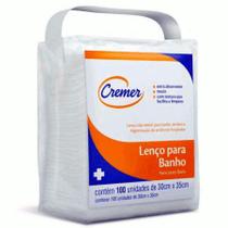 Lenço para Banho e higiene com 100 unidades-Cremer