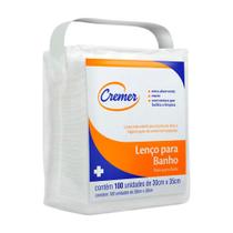 Lenço para Banho e Higienização 30cm x 35cm 100 Unidades Cremer Lenço para Banho e Higienização 30cm x 35cm 100 Unidades Cremer