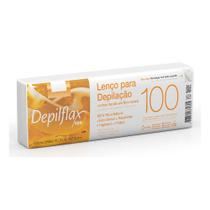 Lenço para Depilação Fibra Natural Depilflax 100 Unidades