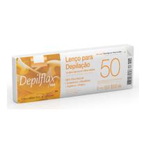 Lenço para Depilação Fibra Natural Depilflax 50 Unidades