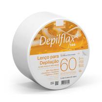 Lenço para Depilação Fibra Natural Depilflax Rolo 60 Metros