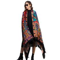 Lenço Pashmina de Viagem DANA XU - 100% Lã Merino