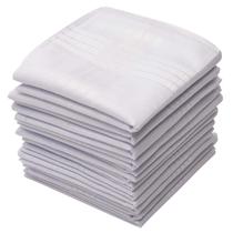 Lenço Perry Ellis Permanent Press branco 16x16 cm (pacote com 12) Lenço Perry Ellis Permanent Press branco 16x16 cm (pacote com 12)